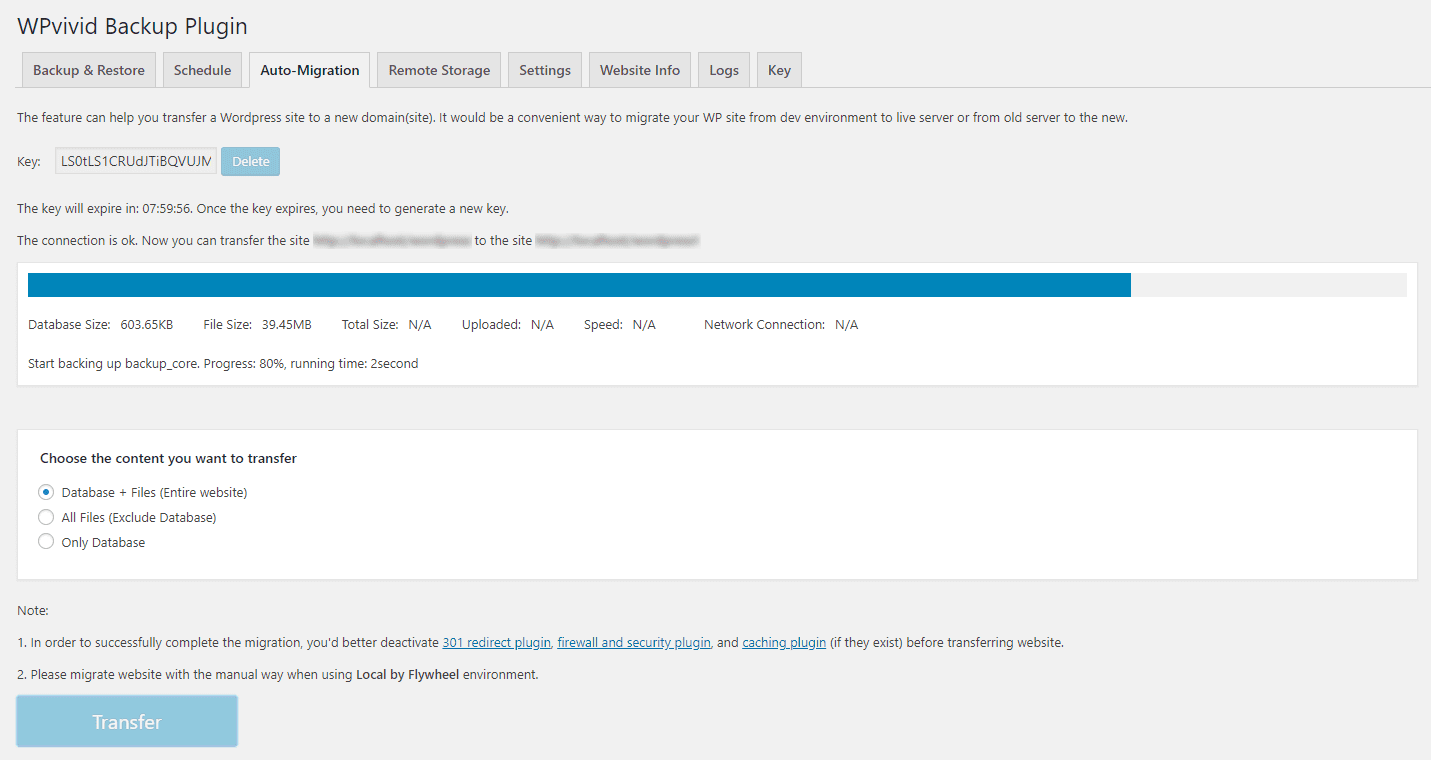 migrar un sitio web con wpvivid