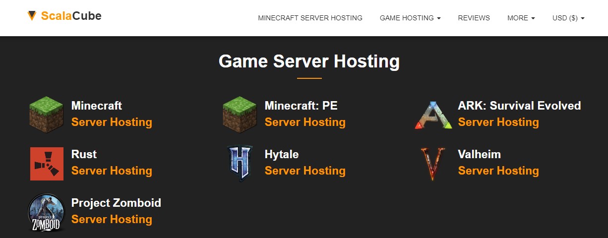 scalacube hosting games