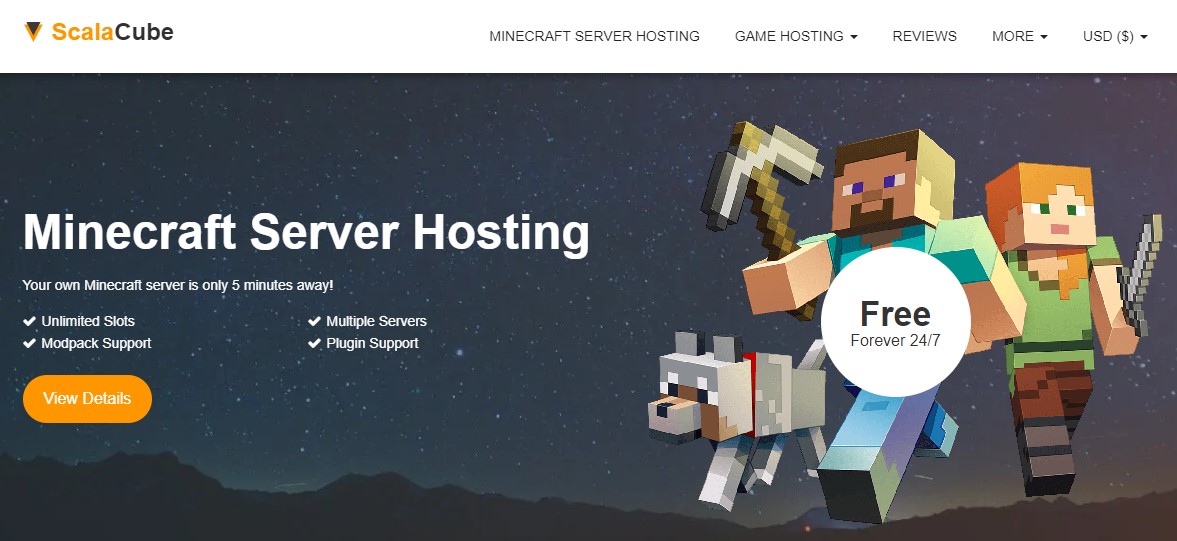 scalacube minecraft hosting